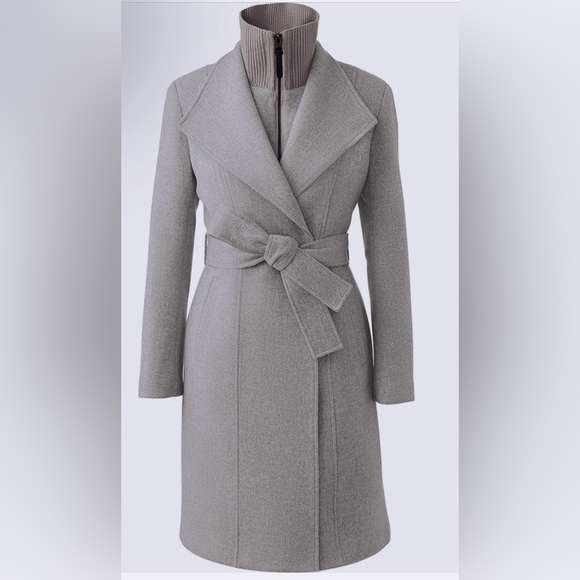 MACKAGE NORITA GREY MELANGE L - BRAND NEW LADIES WOOL COAT - Picture 5 of 7
